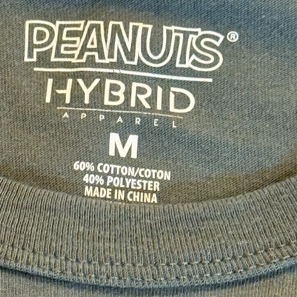 Hybrid Peanuts Charcoal Gray T-shirt Peanuts gang in costume Medium - Picture 8 of 8